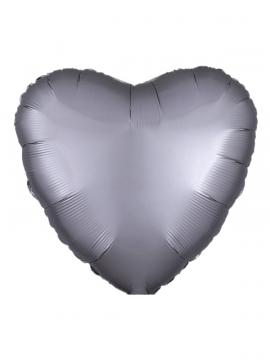 FOLIJA BALON HEART SATIN LUXE PLATINUM