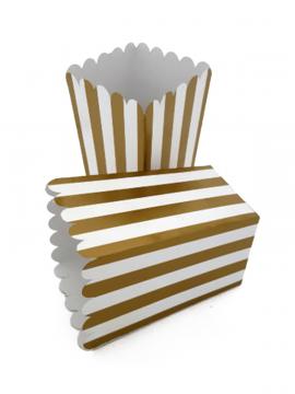 EMBALAŽA ZA POPCORN MINI GOLD STRIPES